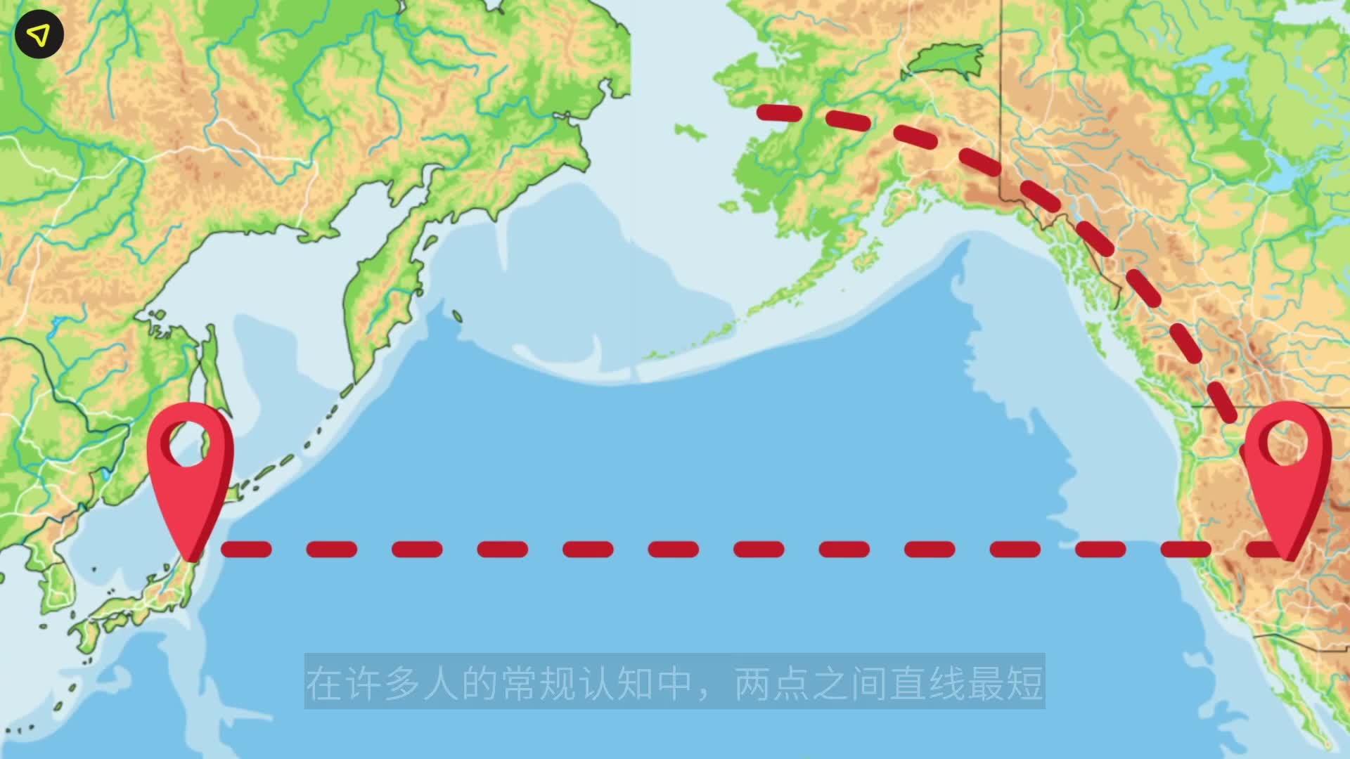 中国和美国在同一纬度，为啥去美国不沿纬线飞，而往北...