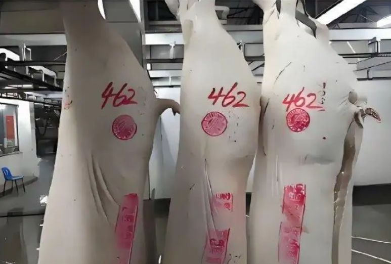 猪肉上边的章为什么洗不掉？吃了没事吗？...