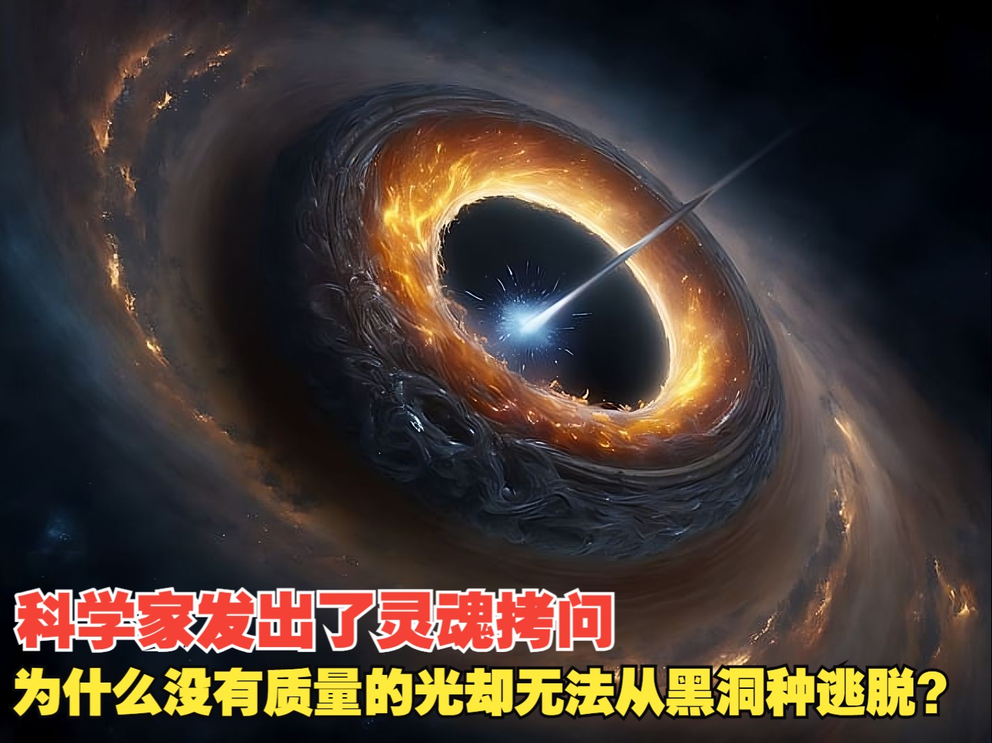 为什么光能从恒星逃逸，却不能从同等质量的黑洞中逃逸？